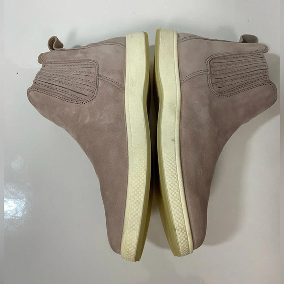 Aureus Women's Andrea  Chelsea Sneaker Pink Suede leather Ankle Boot Sz 7 - Picture 6 of 13